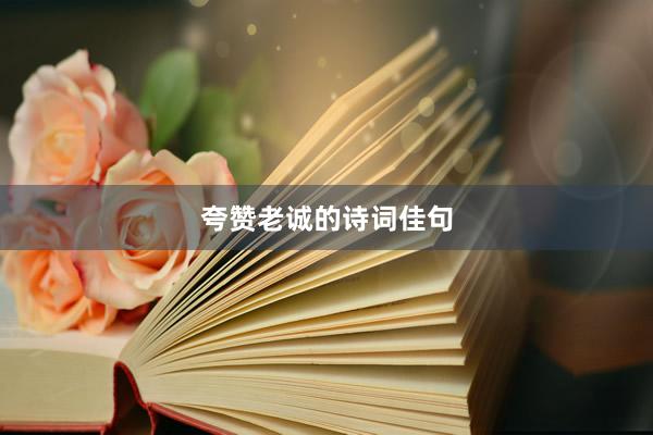 夸赞老诚的诗词佳句